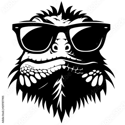 Cool iguana portrait