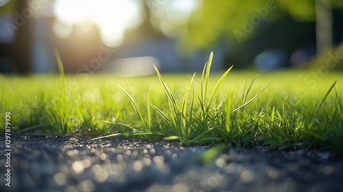 lawn picture material
