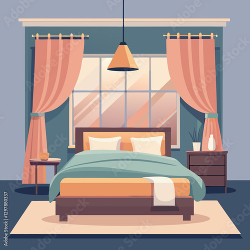 Simple Bedroom Illustration



