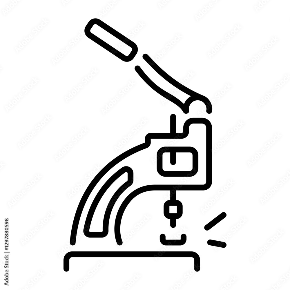 A line style icon of an industrial machine A line style icon of an industrial machine