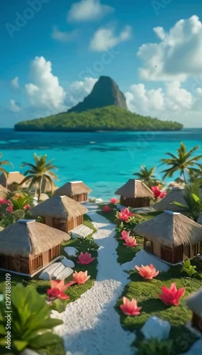 A miniature of a tropical island, cool mountains, surrounded by a luxurious house that is hospitable and crosses the strong sea of ​​​​nevoa, exudes a sensation of nostalgia and tranquility
