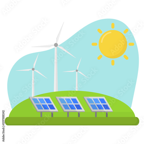 Renewable Energy Illustration