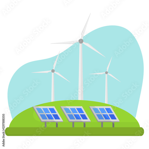 Renewable Energy Illustration