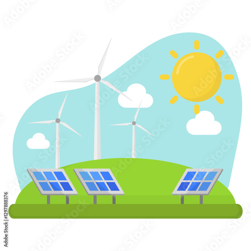 Renewable Energy Illustration