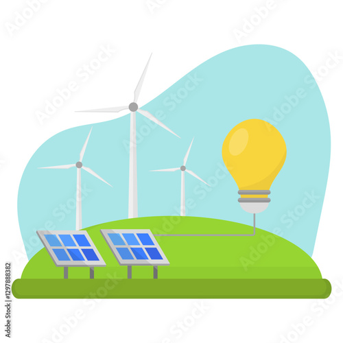 Renewable Energy Illustration