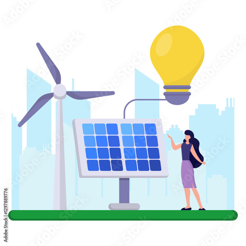Renewable Energy Illustration