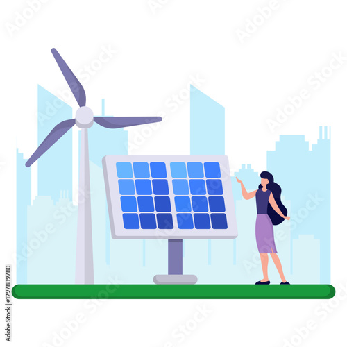 Renewable Energy Illustration