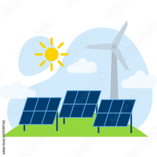Renewable Energy Illustration