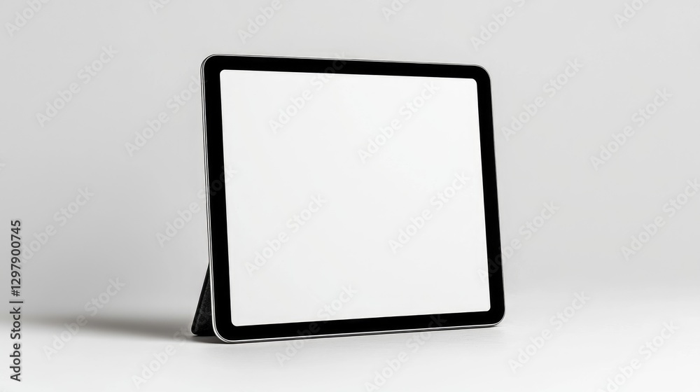 Modern Tablet, Blank Screen, Studio Setting, Mockup, Product Presentation Modern Tablet, Blank Screen, Studio Setting, Mockup, Product Presentation