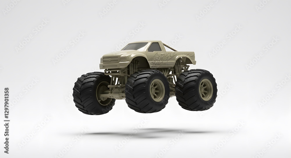 Monster Truck Toy Suspended in Air Perfect for Children's Play Monster Truck Toy Suspended in Air Perfect for Children's Play