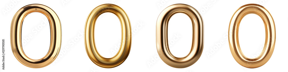 Sleek golden rings in various and finishes, perfect for jewelry design Sleek golden rings in various and finishes, perfect for jewelry design