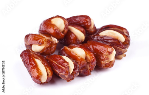 Royal dates stuffed with nuts presenting a delightful treat