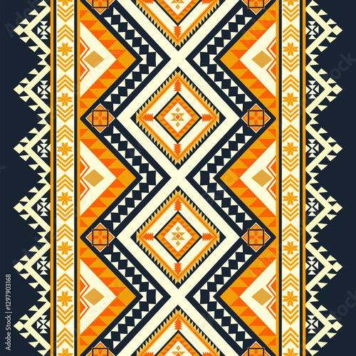 Geometric Tribal Pattern with vintage design