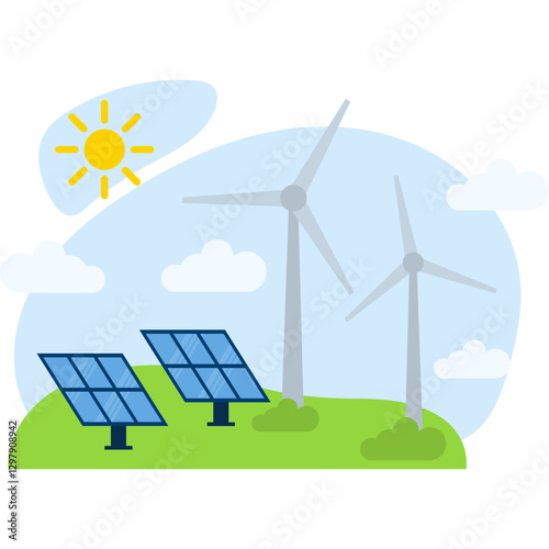 Renewable Energy Illustration