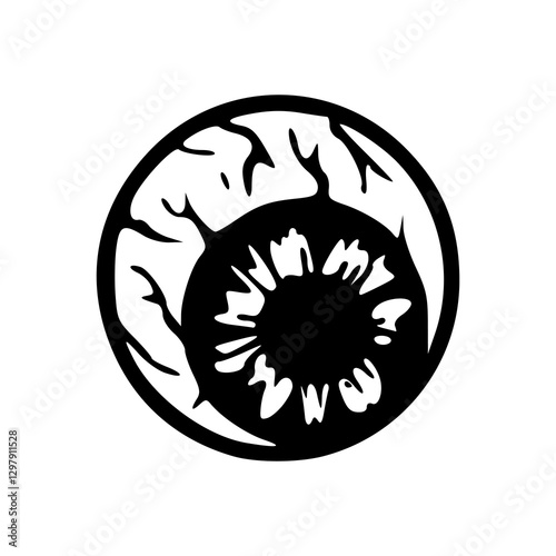 scary eye clipart vector