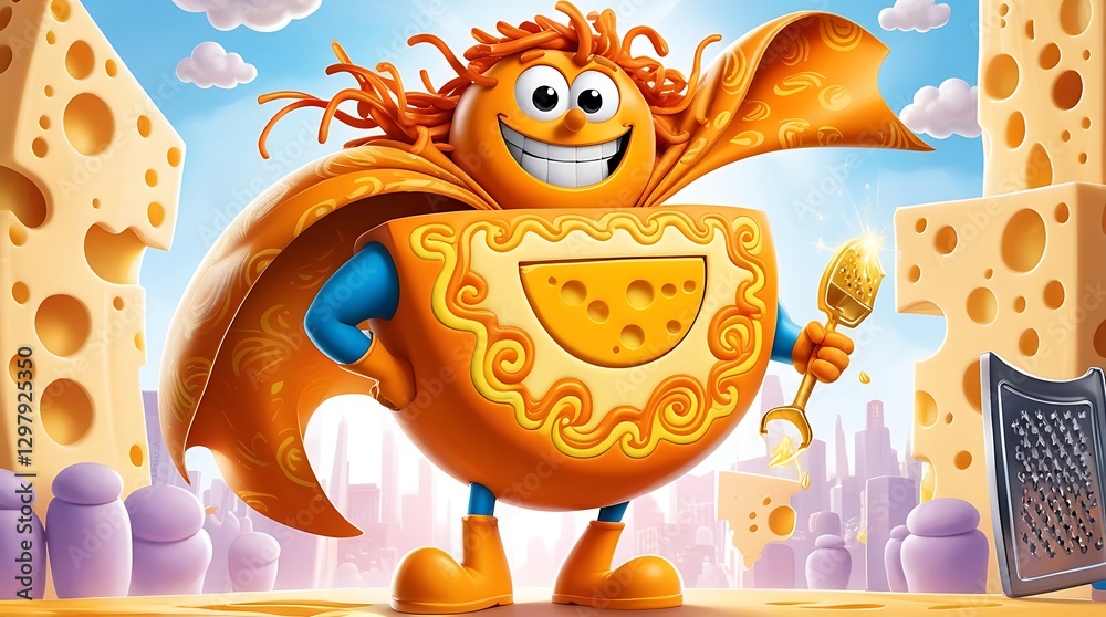 Naklejka premium CHEESE DOODLE DAY