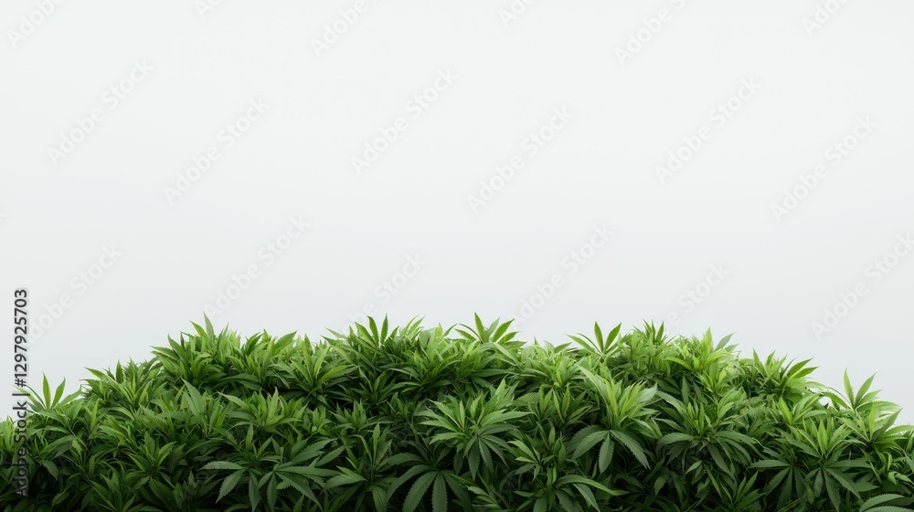 Green Canopy: A dense, vibrant display of green plants, creating a refreshing and natural view. Green Canopy: A dense, vibrant display of green plants, creating a refreshing and natural view.