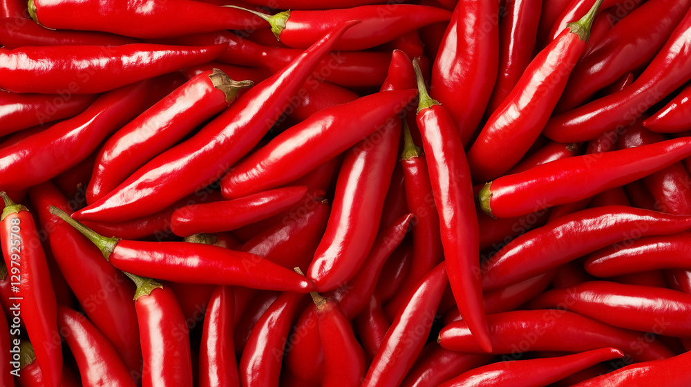 many red chili peppers creating a vibrant red spicy food background many red chili peppers creating a vibrant red spicy food background