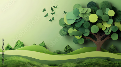Arbor Day concept, plant trees, protect environment
