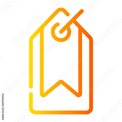tag Line Gradient Icon