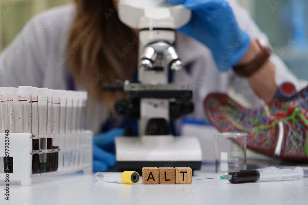 A dedicated researcher meticulously examines blood samples under a microscope, highlighting the importance of analysis