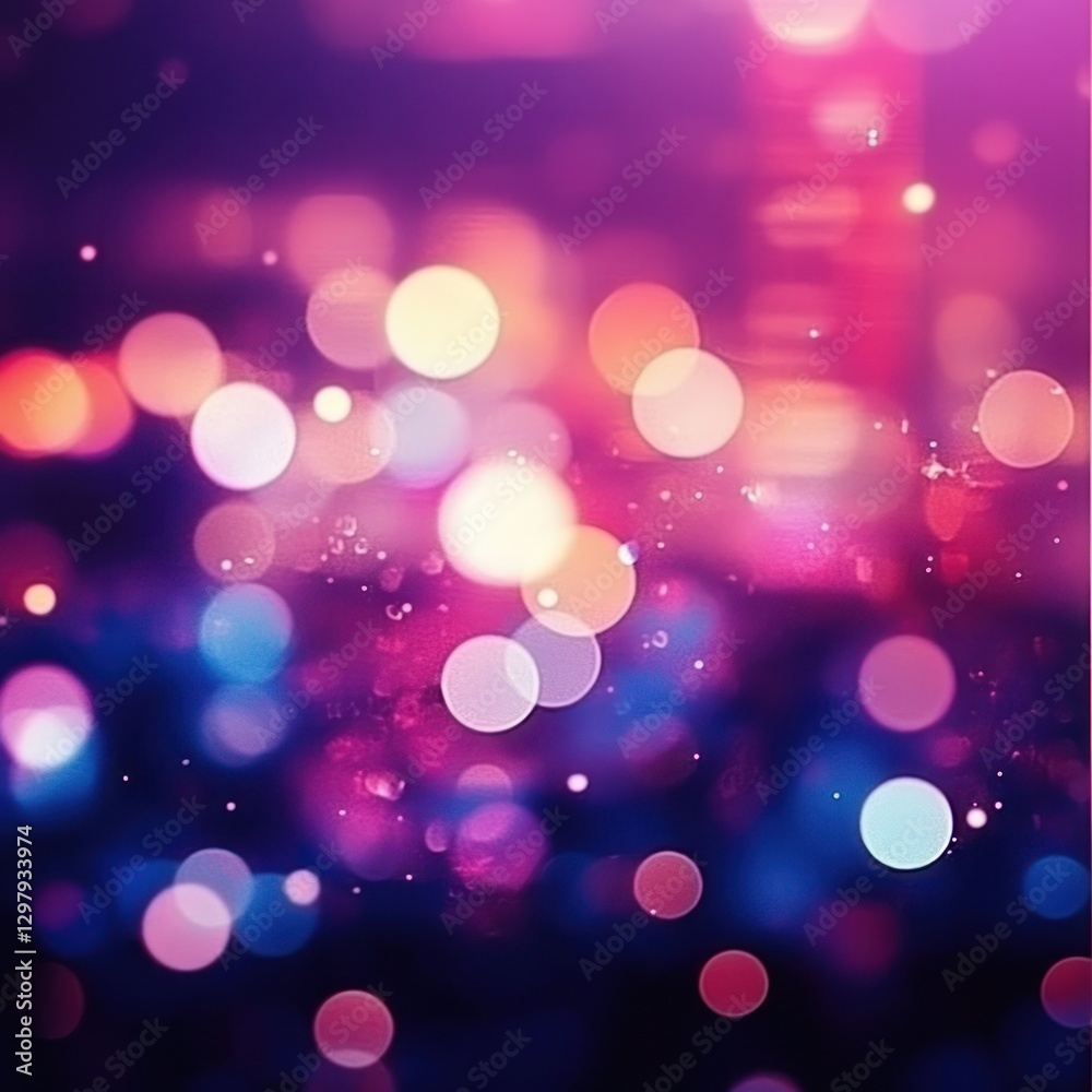 Abstract Bokeh Lightscape: A Symphony of Purple, Pink, and Blue Abstract Bokeh Lightscape: A Symphony of Purple, Pink, and Blue