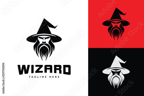 wizard logo icon vector illustration
