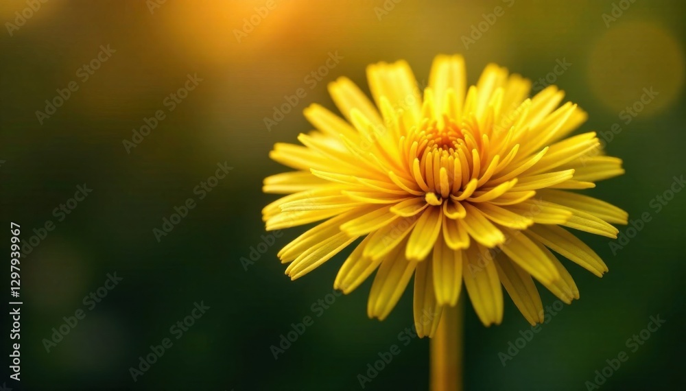 Fototapeta premium Dandelion flower close-up gold, flower, golden, dandelion