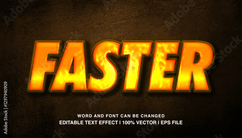 faster editable text effect