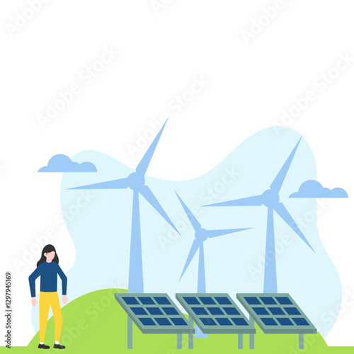 Renewable Energy Illustration