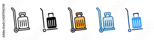 Bagage Icon Set Multiple Style Collection