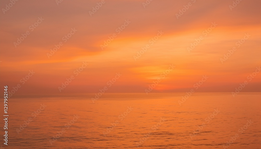 Fototapeta premium 바다에서 보는 저녁 노을