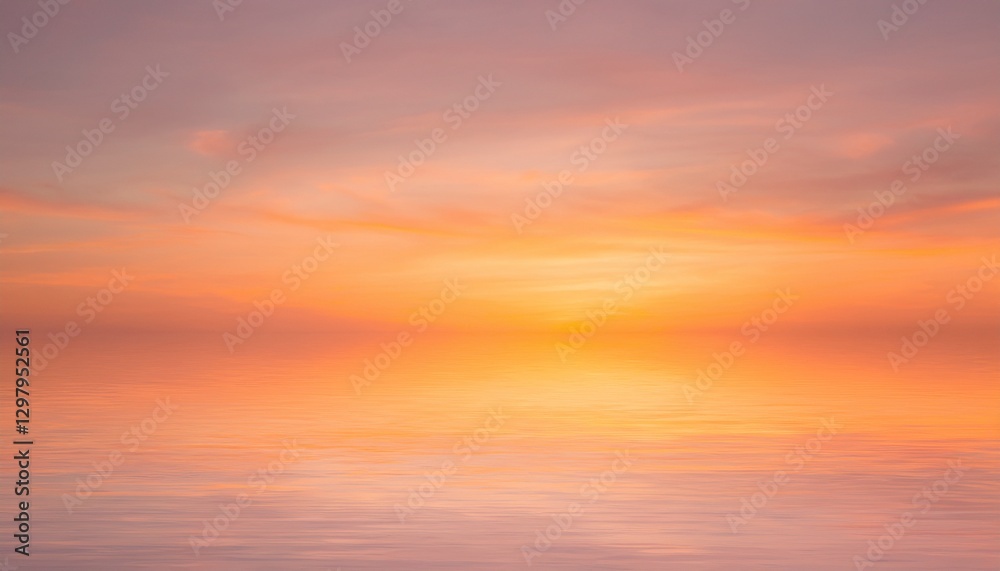 Obraz premium 바다에서 보는 저녁 노을