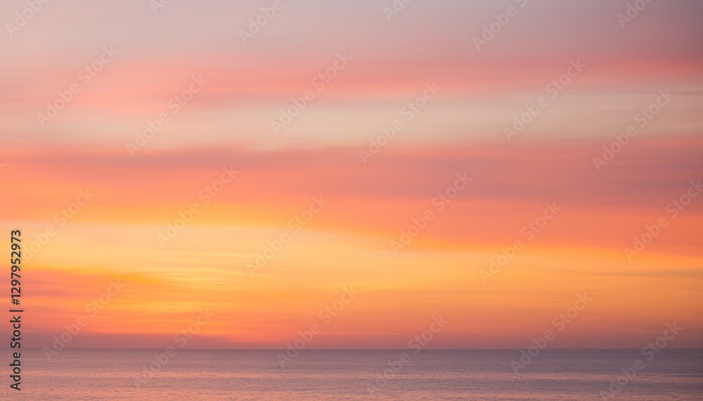 Obraz premium 바다에서 보는 저녁 노을