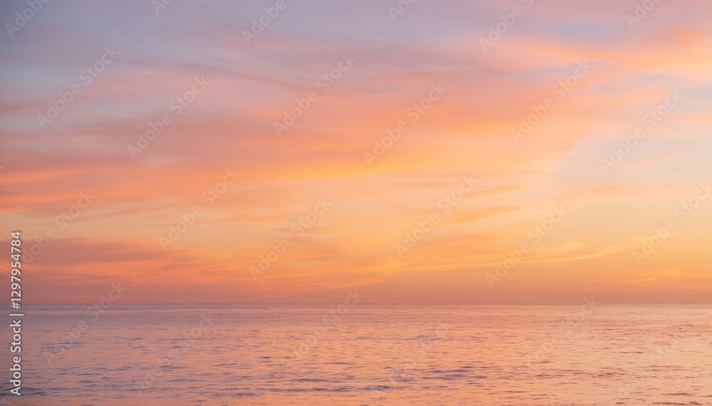 Obraz premium 바다에서 보는 저녁 노을