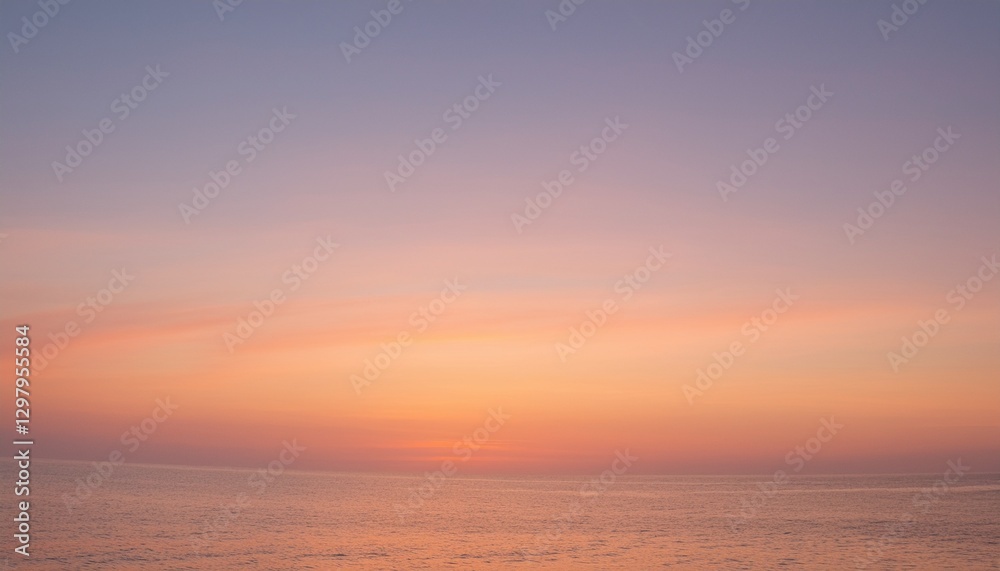 Obraz premium 바다에서 보는 저녁 노을