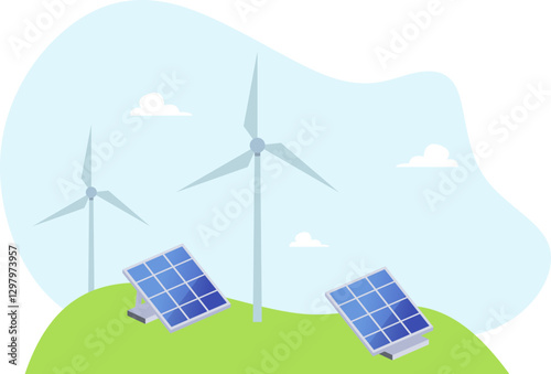 Renewable Energy Illustration