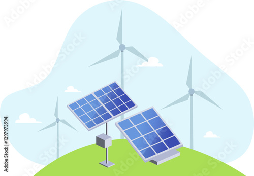 Renewable Energy Illustration