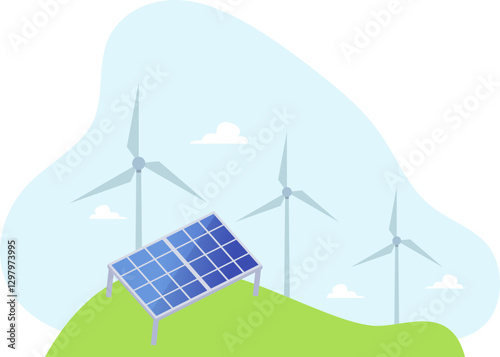 Renewable Energy Illustration