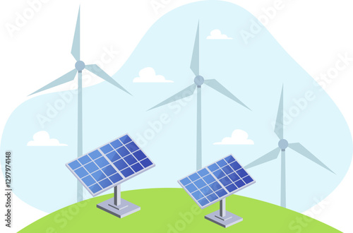 Renewable Energy Illustration