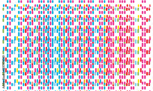 Background PNG of multi-colored dots on a transparent background for design and creativity.eps