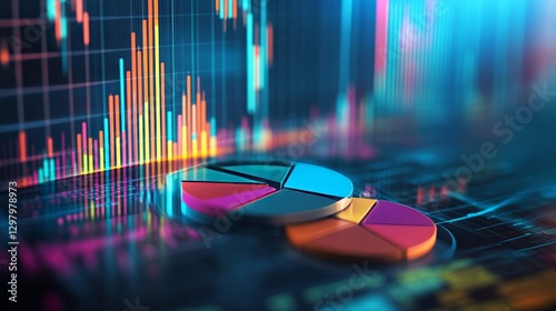 Diverse investment portfolio management with stocks, bonds, and commodities illustrated photo