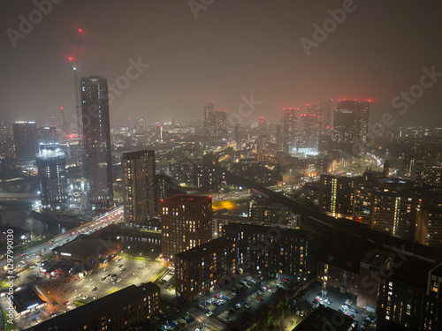 Wallpaper Mural Sunrise Over Manchester Deansgate Square and Castlefield Torontodigital.ca