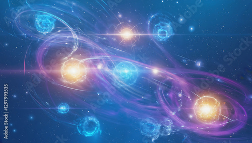 Wallpaper Mural Cosmic Dance of Energy Torontodigital.ca