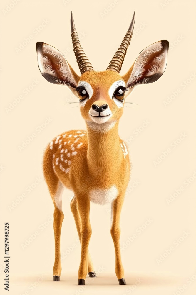 Fototapeta premium Adorable Baby Dik-Dik Antelope