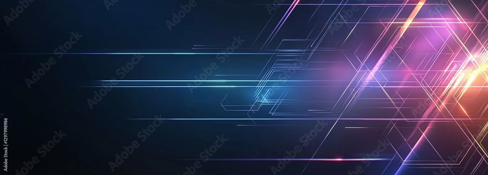 Abstract background featuring dynamic lines and glowing geometric shapes. Ideal for technology, design, or modern art projects that require a vibrant touch. Abstract background featuring dynamic lines and glowing geometric shapes. Ideal for technology, design, or modern art projects that require a vibrant touch.