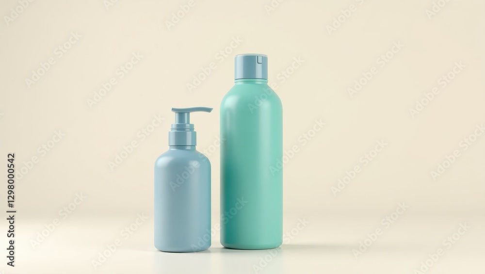 Silicone Travel Bottles. Bottle is blue and bottle is green Silicone Travel Bottles. Bottle is blue and bottle is green