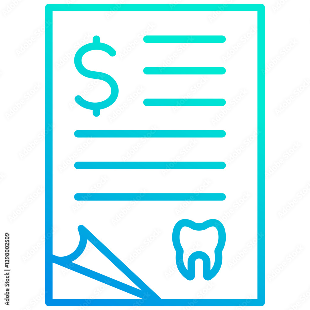 Fototapeta premium Invoice Icon