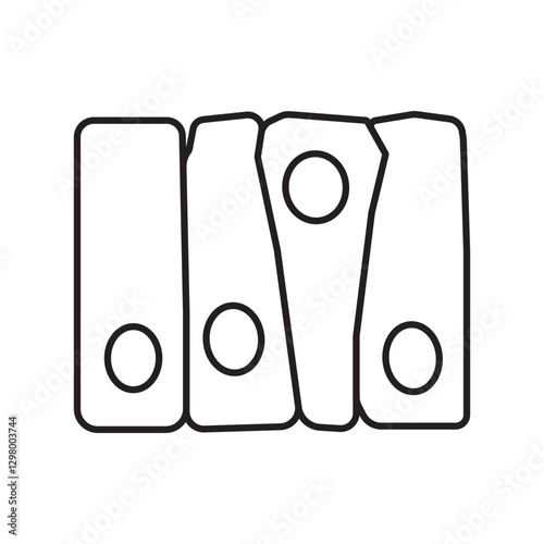 pseodostratified epithelium line icon