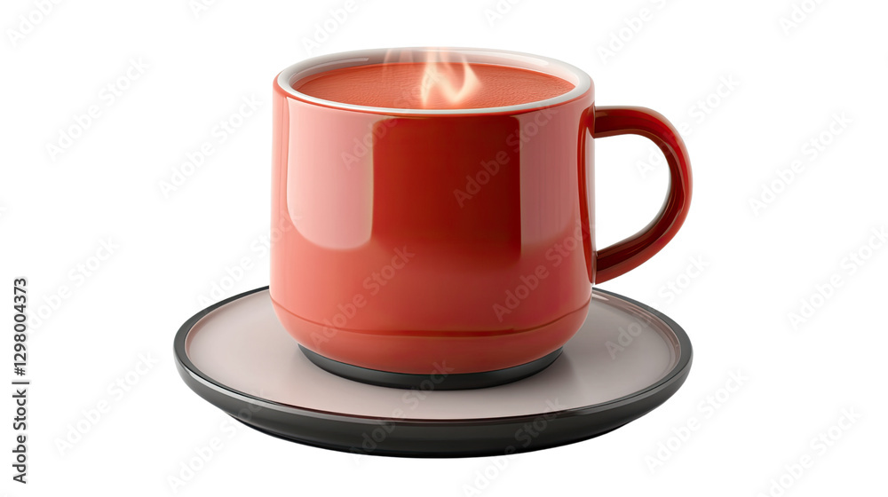 Steaming Beverage: A vibrant, steaming mug of a warm, inviting drink sits atop a matching saucer, the gentle wisps of steam hinting at the comforting experience. Steaming Beverage: A vibrant, steaming mug of a warm, inviting drink sits atop a matching saucer, the gentle wisps of steam hinting at the comforting experience.